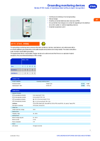 Thumbnail of document Data Sheet - 8150 Grounding monitoring devices